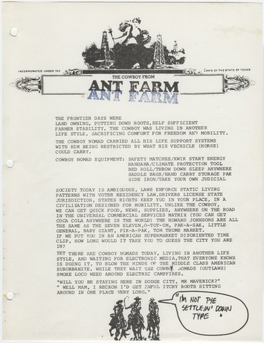 ant farm cowboy nomad